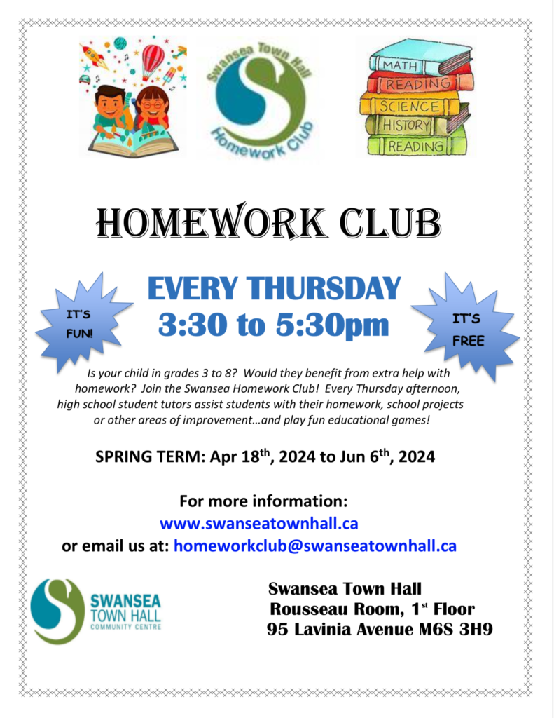 homework club - Spring flyer